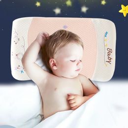 Oreiller bébé en Latex rectangulaire 0-6 ans bébé amovible et lavable mousse à mémoire de forme oreiller en forme de rebond lent 240102
