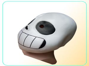 Látex Cabeza completa Látex Sans Mask Mask Mask Mask Masque Halloween Adultos Kids Undertale Sans Masks Celmet Fancy Game P8911785