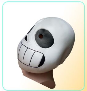 Latex vol hoofd latex zonder masker cosplay schedel masker kap masker Halloween volwassen kinderen undertale zonder maskers helm helm jurk game p6029463