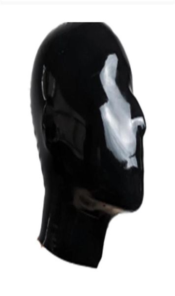 Capucha de látex cubierta de cara completa máscara de esquí sombrero máscara de capucha de látex pasamontañas para respirar gorra de goma para fiesta de cosplay 94491017798964