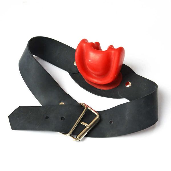 Cagoule en Latex bouche plug gags cosplay accessoire bouche trucs couverture sex toy pour couple adulte sex toy bondage gag P0816