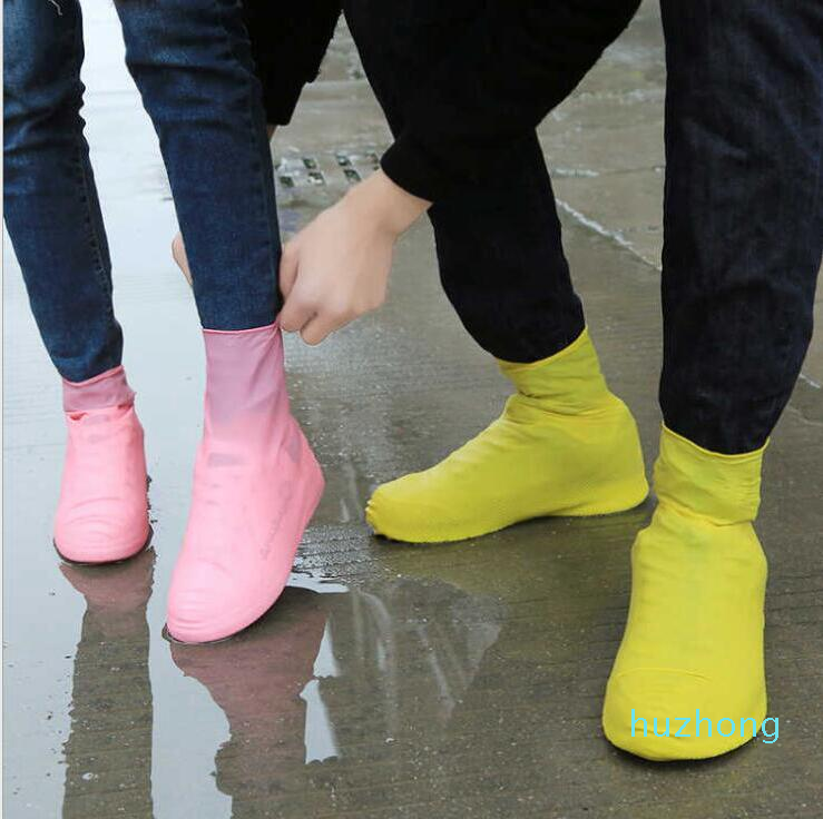 Latex Vattentät regnskor täcker Anti Regn Vattenskor Engångslipsbeständigt gummi Rain Boot Overshoes Skor Tillbehör