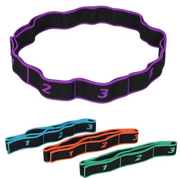 Latin Dance Elástico Stretch Belt Ejercicio Pull Strap Yoga Fitness Banda de resistencia para adultos Niños Entrenamiento Equipo de entrenamiento al por mayor