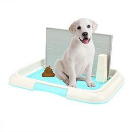 Chiens de chiens chats toilettes Potty Pet Toilet Pee Training Toilet Facile à nettoyer Puppy Litter Holder Plateau de lit Pépan de lit