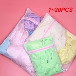 Waszakken 1-20 stks ritsen herbruikbare wasmachine kleding mesh mesh netto beha sokken lingerie ondergoed