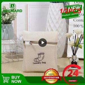 Sac à linge 1 / 2pcs Mesh Washing Machine Chaussures Sac Anti-déformation Zipper Voyage Vêtements Rangement Airing Dry