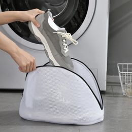 Waszakken 1 Mesh Wassry Bag met ritssluiting voor trainers Schoeisel gebruikte wasmachines reiskleding opbergdozen Organisator Zakken