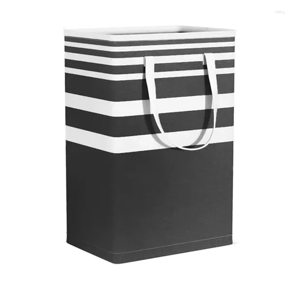 Bolsas de lavandería 1 pieza 75L Bolsa de cesta Cestas de lavado impermeables Cesto plegable con asas extendidas para ropa Juguetes B