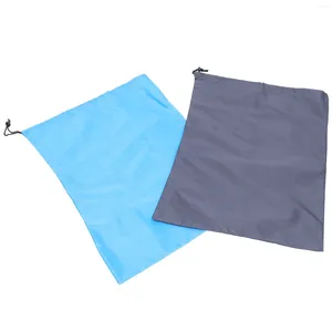 Wasserijtassen 2 pc's mesh wasbag wastafel huishoudelijke kleding organisatoren Pocket opslagcontainer polyester zakje voor wassen