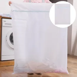 Waszakken 2 stks super grote tas fijne mesh ritssluitingen sokken deliceert kleding laken gordijn wasmachine wassen woningvoorziening