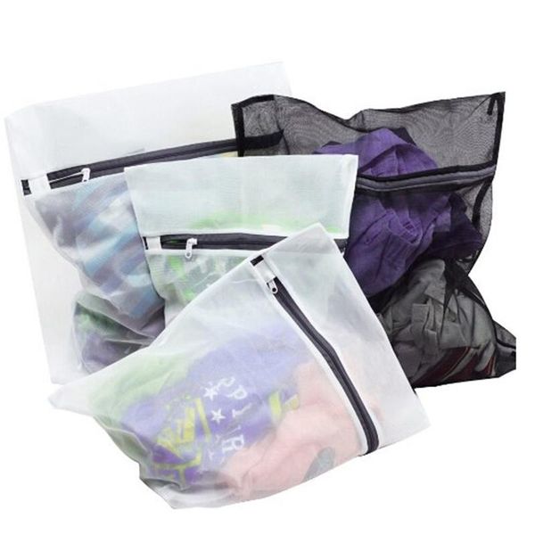 Bolsas de lavandería 4 unids/set ropa lavadora sujetador ayuda Lencería malla red lavado bolsa de almacenamiento bolsa cesta Mujer