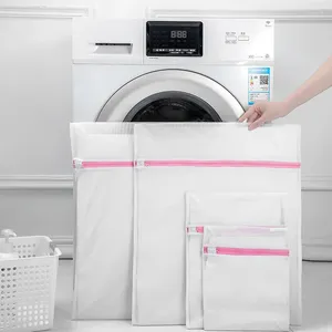 Waszakken 5 stks/set Fijne en Grove Netto Wassen met Ritssluiting Opvouwbaar Fijne Kleding Verzorging Wasmachine Kledingbescherming