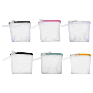 Sacs à linge 6 pièces sac de machines à laver protégeant les soutiens-gorge en maille pliables pour le voyage de vêtement