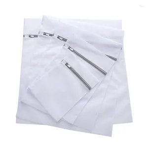 Waszakken 6 -delige/ingestelde ritssluitige opvouwbare polyester zak beha sokken ondergoed kleding wasmachine bescherming net gaas