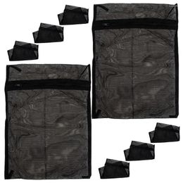 Sacs à linge 8 pcs sac noir lavage organisateur grille polyester maille pour