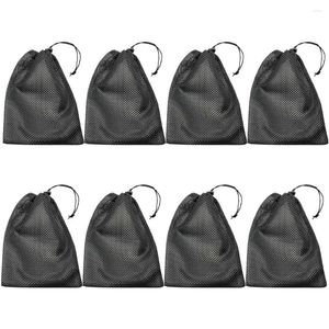 Sac à linge 8 PCS DROWSTRING ROPRING Mesh Sac Net Basketball Small With Polyester