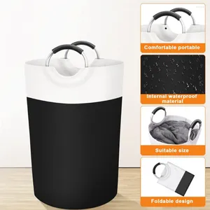 Bolsas de lavandería Cubo de almacenamiento de 90L Organizador plegable Organizador Baño Esencial Cesta Cesta para el hogar Suministros para el hogar