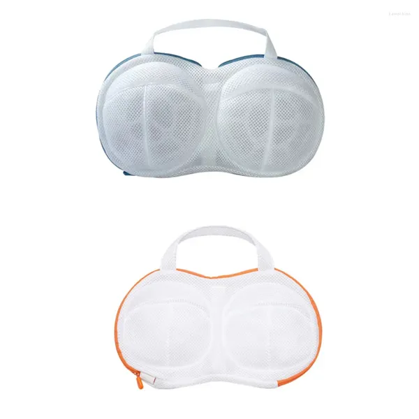 Accessoires de sacs à linge intégrés en 3D Support de cartilage Tête de fermeture éclair inversée pour laver la forme de la forme de tasse avec bracelet