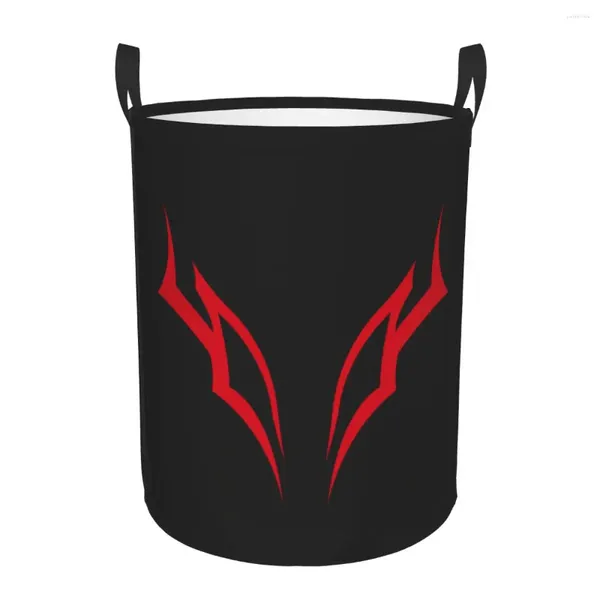 Bolsas de lavandería Anime Berserk Basket Plegable Berserker Armor Ropa Cesto para bebés Niños Juguetes Bolsa de almacenamiento