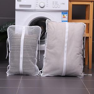 Sacs à linge arrivés, inserts d'oreiller à mailles fines lavables en machine personnalisés avec fermeture éclair de qualité supérieure pour le séchage