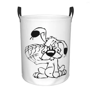 Sac à linge Asterix et Obelix Basket Basket Adventure Manga Getafix Dogmatix Clothes Hamper For Nursery Kids Toys Storage Bin