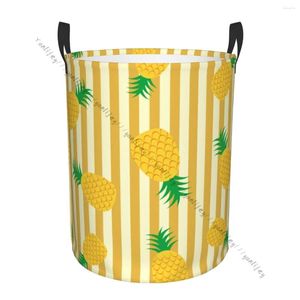 Sac à linge panier de rangement sale rangement pliable ananas ananas organisateur de fond