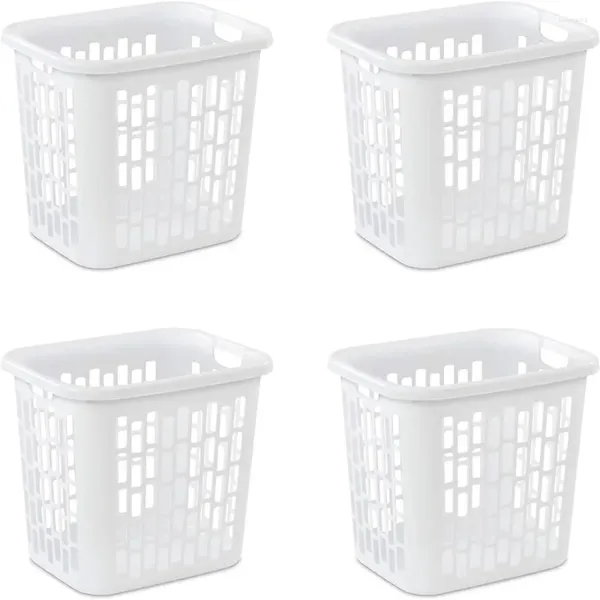 Sacs à linge paniers blanc (4 Pk.) panier 12318004 panier organisateur de vêtements rangement sale l'organisation de la maison est divisée