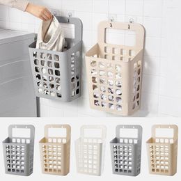 Sacs à linge salle de bain tenture murale panier ventouse ménage vêtements sales panier de rangement créatif pliable