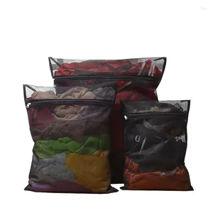 Waszakken Zwarte tas Nylon gaas Netto Polyester overhemd Ondergoed Wasmachine Speciale opbergruimte