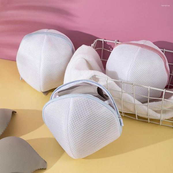 Bolsas de lavandería Bura Bolsos de limpieza esféricos Linería portátil Linger Net Pocket para baño