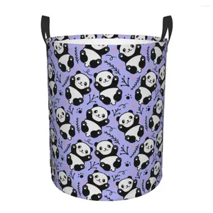 Waszakken Cartoon Panda Bear Mand Large Storage Basket Girls Boys Toy Organizer