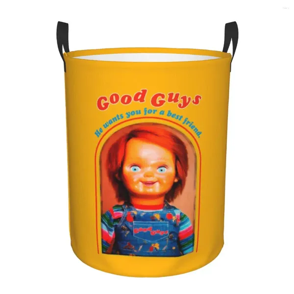 Bolsas de lavandería Chucky Retro canastas Plegables buenos chicos Play's Child's Ropa Juguete Bin Almacenador de almacenamiento para niños Niños