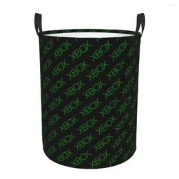 Wasserij Bags Classic Xbox Logo Basket opvouwbare grote kleding opslag bin game gamer geschenken babymand