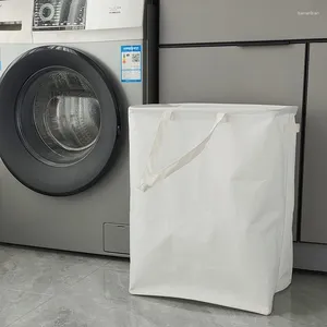 Bolsas de lavandería Cestas de tela Manijas blancas