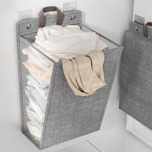 Sac à linge Vêtements Organisateur Panier de panier Capacité pliable Hamper Rangement polyvalent pour les serviettes