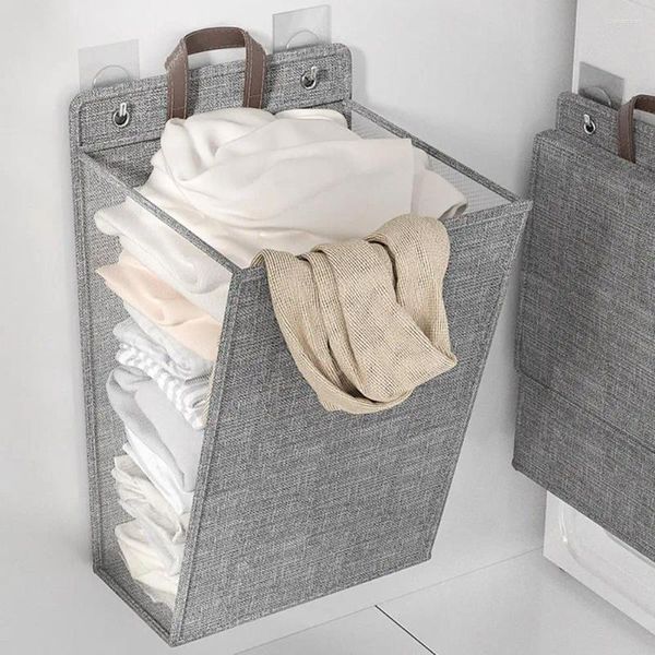 Bolsas de lavandería Organizador de ropa Cesta Capacidad de cestas plegables Almacenamiento versátil para toallas Juguetes Salvando el espacio