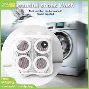 Waszakken Kleding Opslag draagbare draagbare anti-deformatie mesh wasmachine schoenen tas beschermend luchtdroog gereedschap