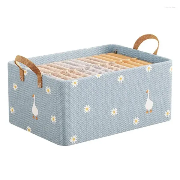 Sacs à linge Brouilleur pliable panier pliable panier de tissu de vêtements sales avec poignées rangement en tissu