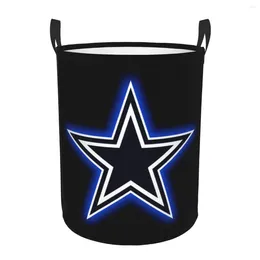 Waszakken Cowboy Star Basket Inklapbare kleding Toy Hamper Storage Bin For Kids Nursery