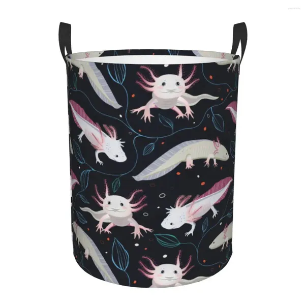 Sacs à linge mignon exotique salamandre Animal Axolotls panier pliable vêtements jouet panier bac de rangement pour enfants pépinière