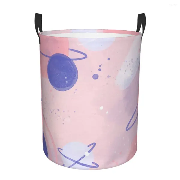 Sacs à linge panier sale aquarelle galaxie impression mignonne vêtements pliants seau de rangement jouet maison organisateur étanche