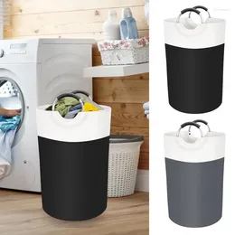 Bolsas de lavandería ropa sucia cesta de canasta plegable a prueba de polvo con mango de aluminio accesorio de baño de alta capacidad