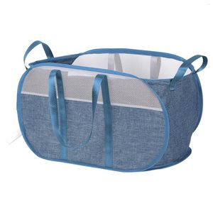 Sacs à linge vêtements sales panier de grande capacité pliable portable dortoir d'université quotidien avec poignée panier en maille salle de lavage