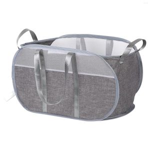 Sac à linge Vêtements sales grande capacité avec poignée lavage de salle de lavage Hamper Camping Camping College Chambre pliable portable