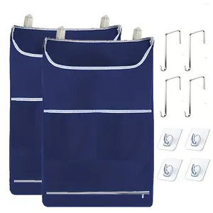 Sac à linge porte Panier de sac de panier suspendu avec grande ouverture et 2 types de crochets pour les vêtements sales de la famille entière