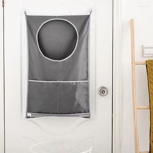 Sacs à linge porte tenture murale panier sale pliant étanche vêtements organisateurs de stockage avec fermeture éclair salle de bain accessoires pour la maison