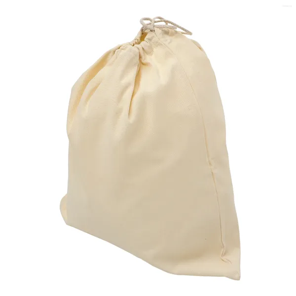 Sacs à linge Sac en toile à cordon Organisateur de voyage Beige