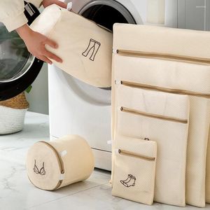Bolsas de lavandería exquisita bolsa de lavado de red de bordado para la máquina que protege los calcetines de ropa de ropa