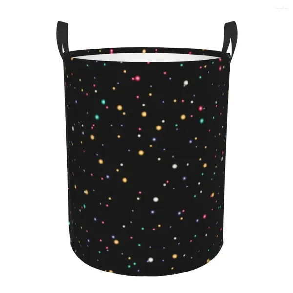 Sac à linge Fashion Bling Crystal Diamond Basket Rhineston Match Pattern Touts Vêtements de rangement de rangement pour enfants