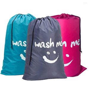 Bolsas de lavandería Organizador plegable de moda Cesta de almacenamiento de bolsas de lavado de nylon ropa sucia